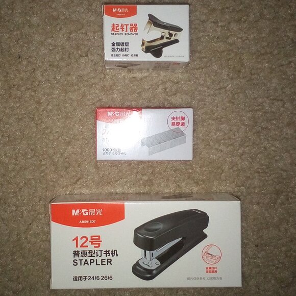 Stapler, Staple Remover & 1000 Staples:  Office Supplies.  Black.  New - Picture 7 of 7